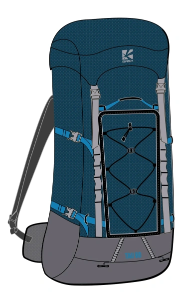 Рюкзак BASK TAU 60 (Синий Тмн; 60 л)